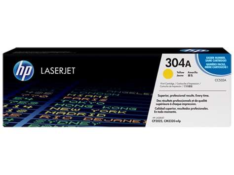 HP 304A Yellow LaserJet Toner Cartridge - CC532A