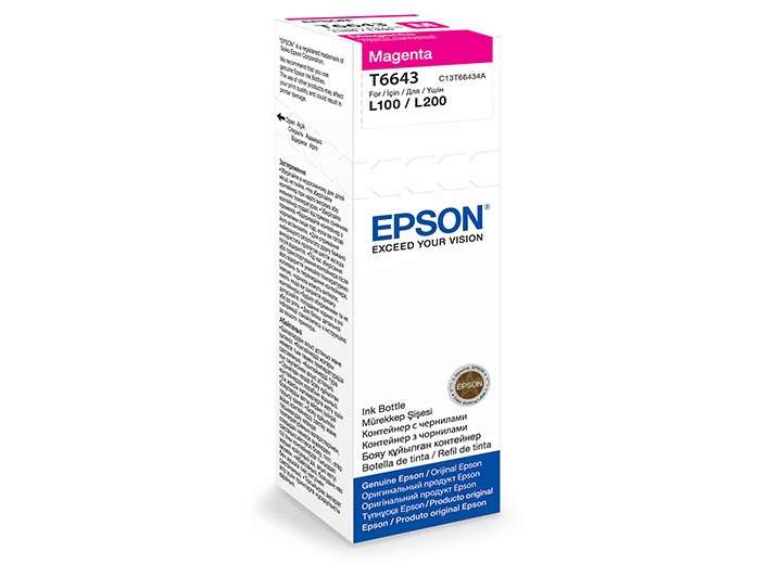 Epson T6643 Ecotank Magenta ink bottle (70ml)