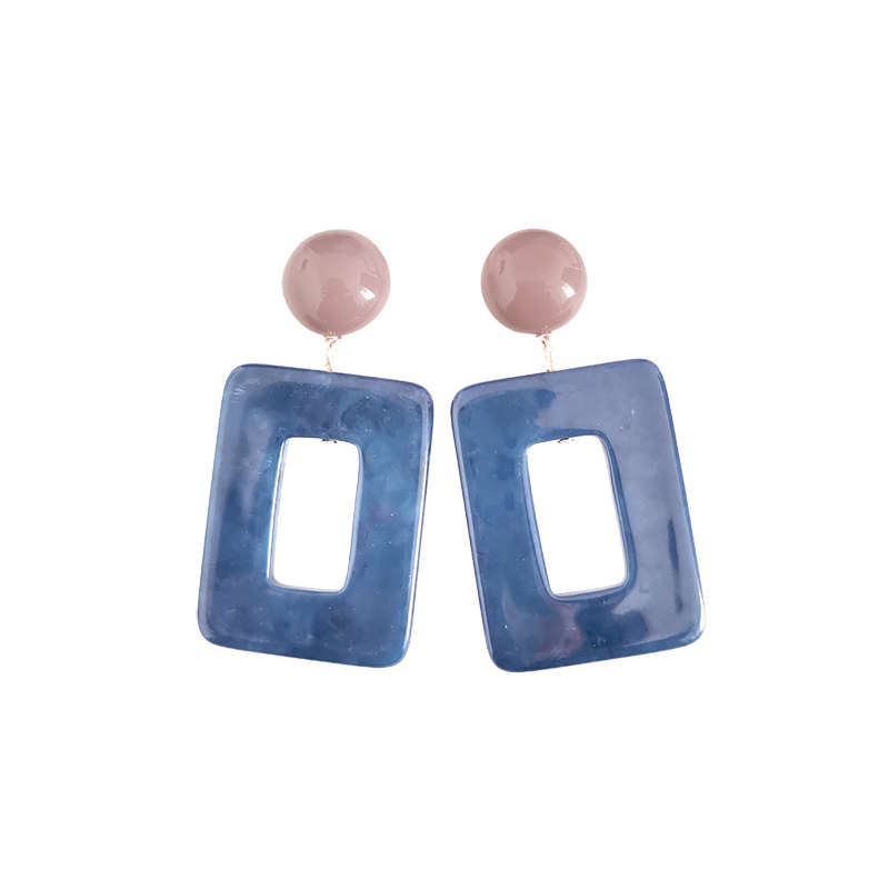 Square Acrylics Statement Earrings For Women