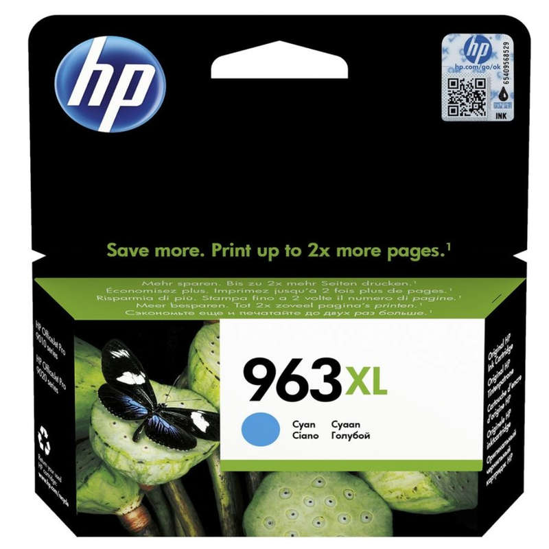 HP 963XL High Yield Cyan Original Ink Cartridge