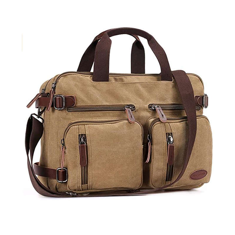 Durable Tablet Sleeve Shoulder Bag Laptop Briefcase - Khaki