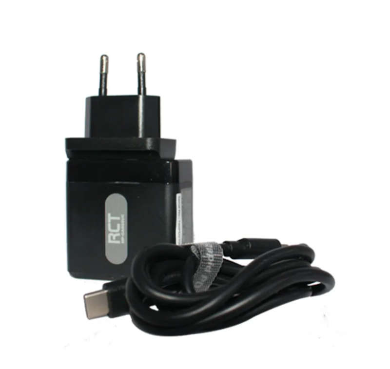 RCT GaN Power Adapter with USB A & USB C PD 3.0 Port