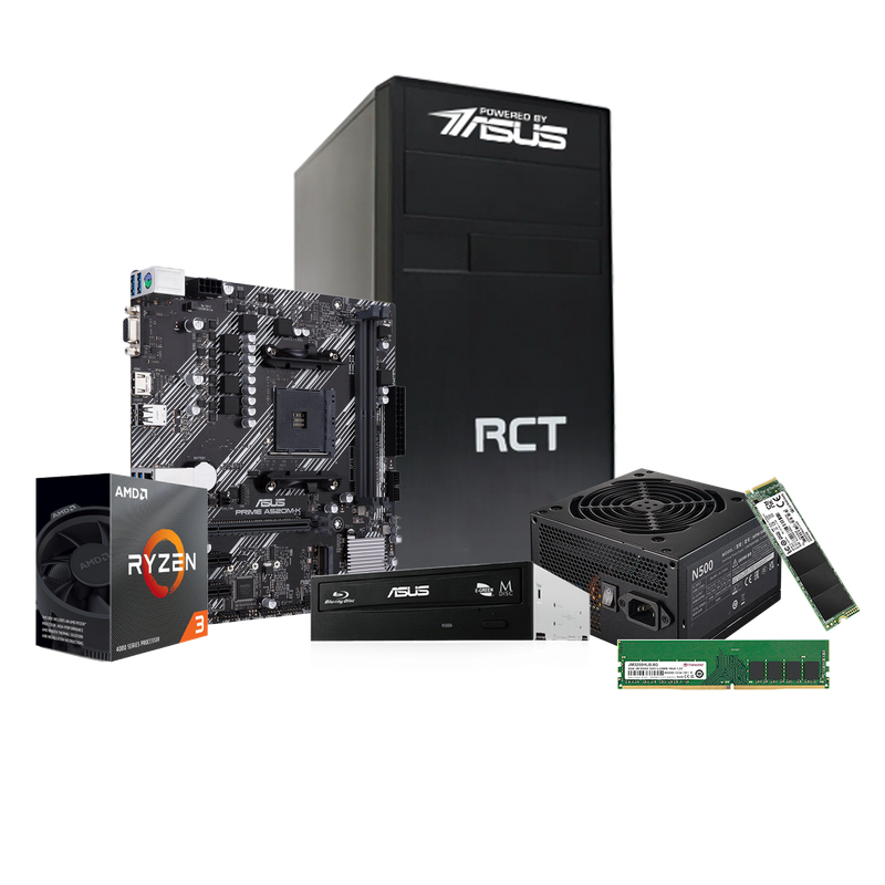 RCT Powered By ASUS PC with RYZEN 3 8GB RAM 500GB SSD HDMI USB WIN11 SL