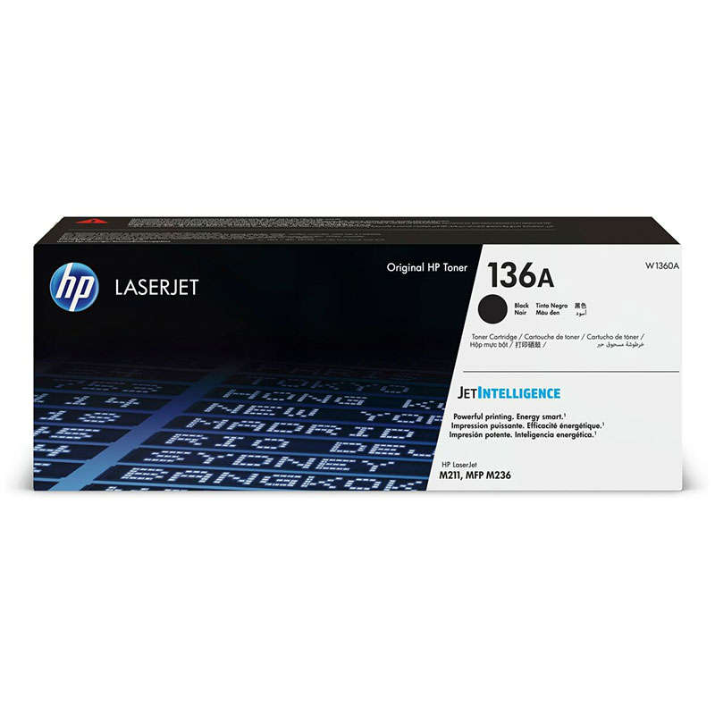 HP 136A Black Original LaserJet Toner Cartridge,1150 pages