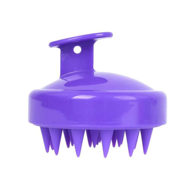 Hair Scalp Massager Shampoo Brush Head Scrubber For Women Men - Purple