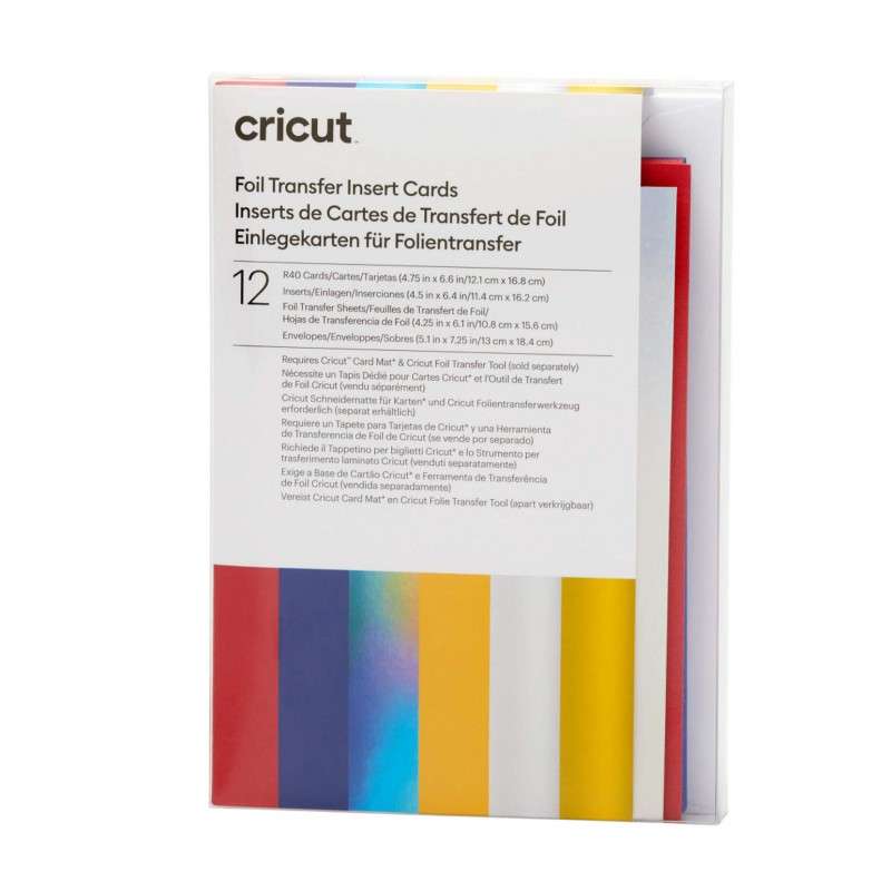Cricut Insert Cards Foil Celebration R40 (12;1 Cm X 16;8 Cm) 12-Pack