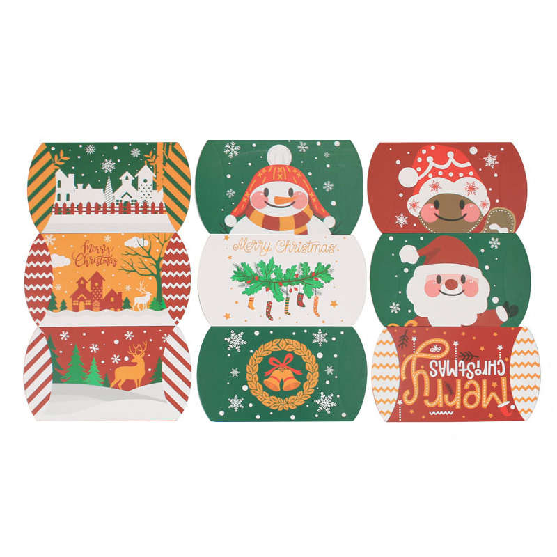 Bigfive Christmas Pillow Cookie Boxes 45 Pcs Small Treat Box