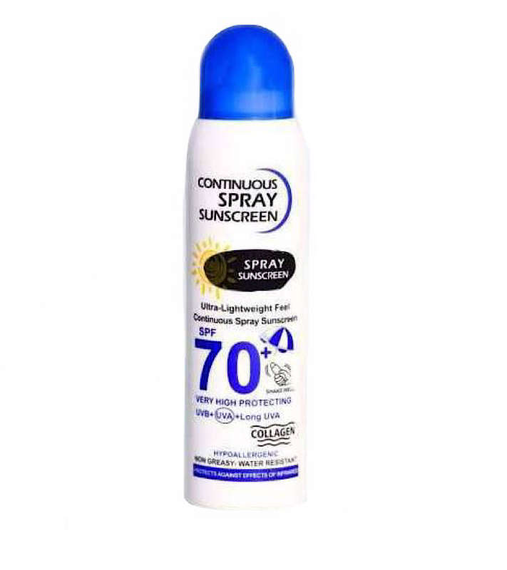 Continuous Spray Sunscreen SPF 70+