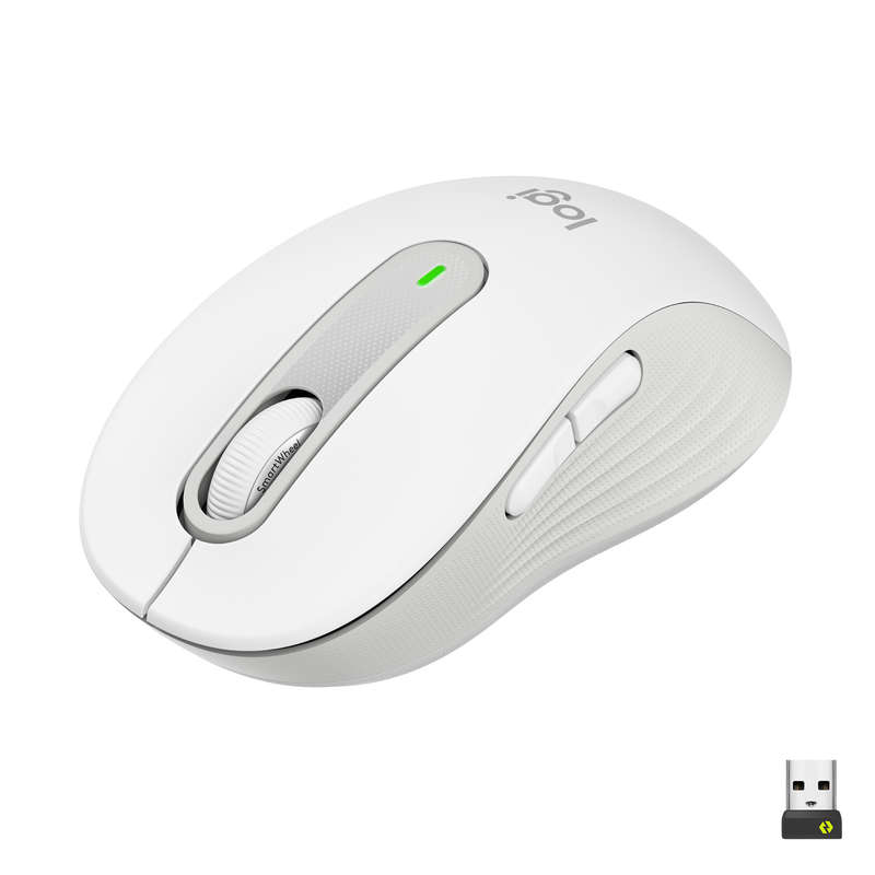 Logitech M650 Signature Wireless Mouse - Off-White