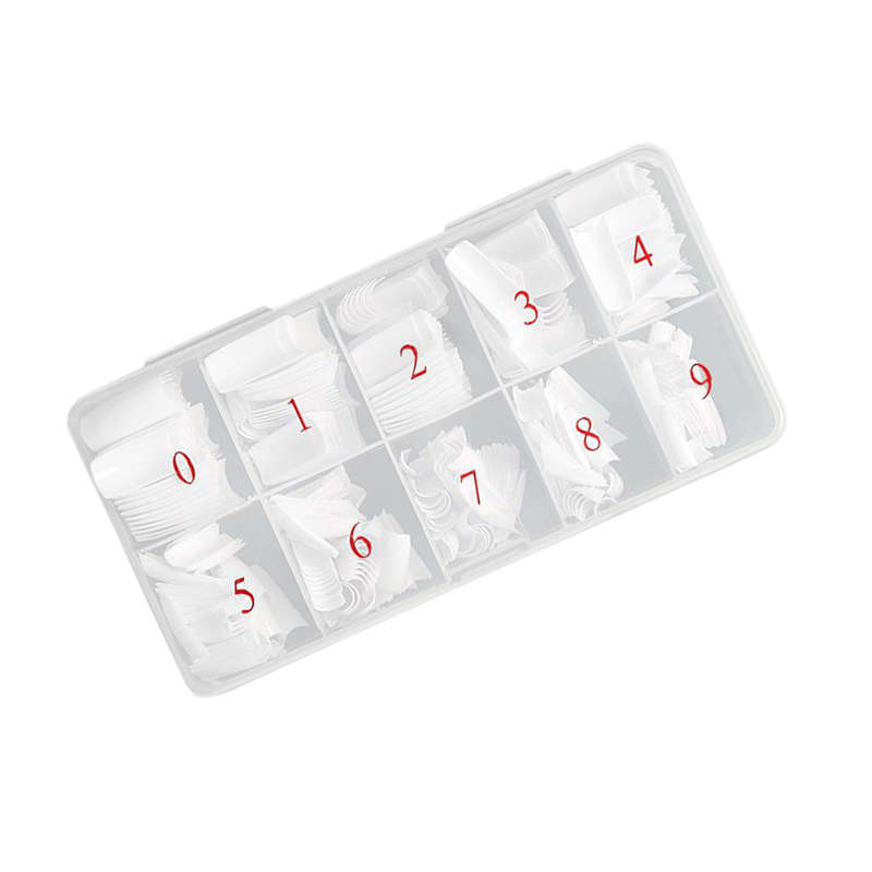500 Piece Lady French Acrylic Style Artificial False Nails - White