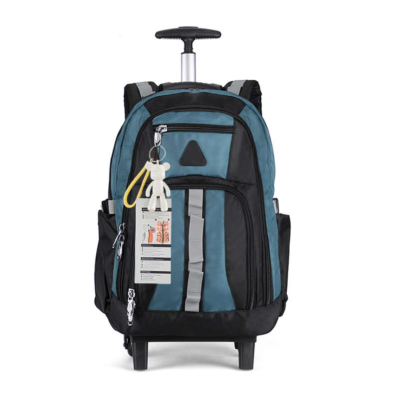 Webuy 22inch Trolley School Bag Rolling Laptop Wheeled Backpack Red - Blue