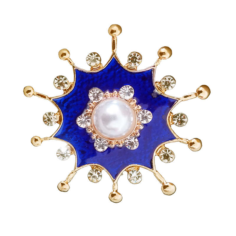 Crystal Geometry Brooch Pins For Women Sun