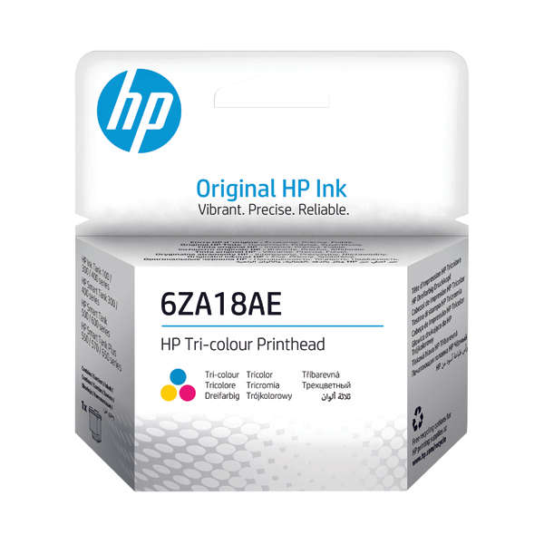 HP 6ZA18AE Original Tri-Color Printhead