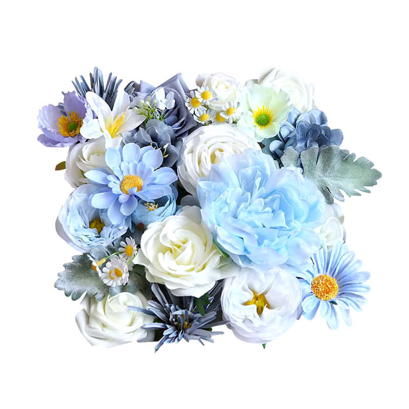 Real Looking Foam Artificial Flowers For DIY Home Decorations - White