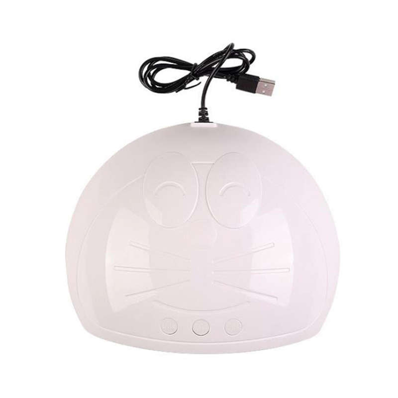 45W UV LED Auto Sensor Gel Nail Curing Lamp - White