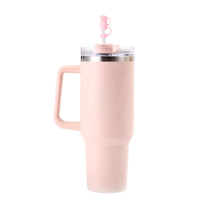 40oz Stainless Steel Vacuum Insulated Tumbler Water Bottle - Light Pink
