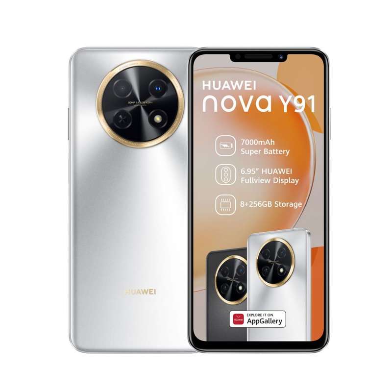 Huawei Nova Y91 256GB LTE Dual Sim Smartphone - Silver
