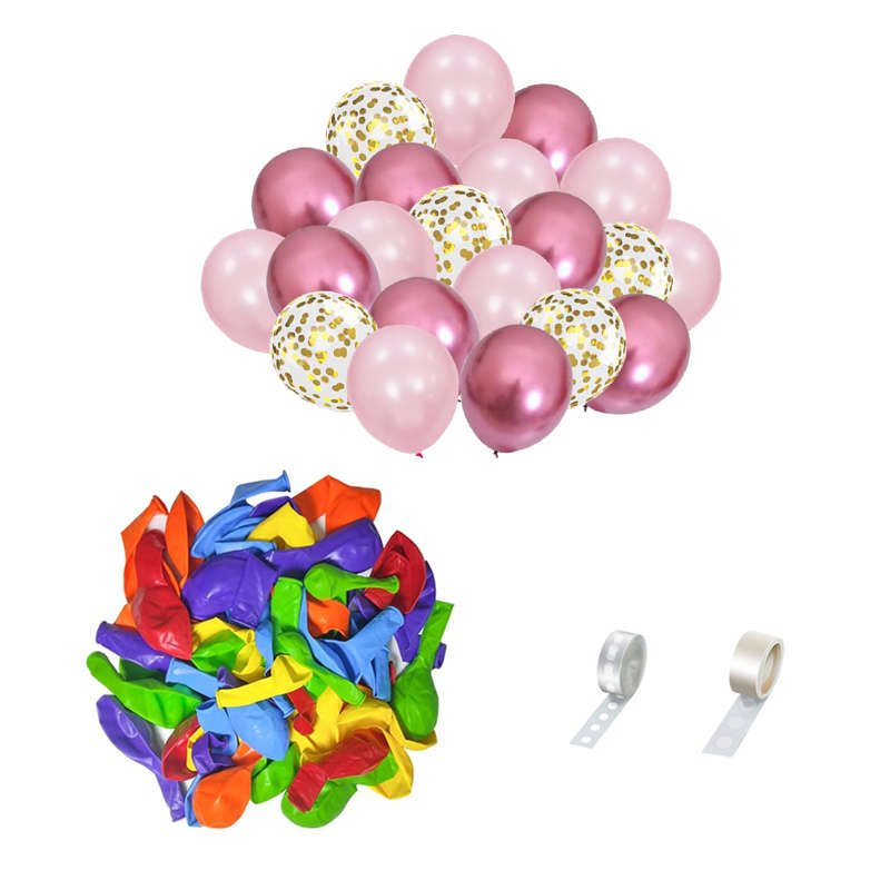 Jacaranda 92 Pieces Party Decoration Balloons Set Christmas Decoration - Burgundy/Pink