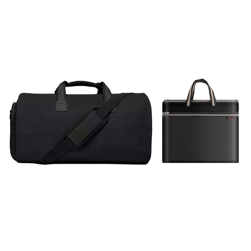 Webuy Convertible Travel Garment Bag Hanging Suitcase Suit Travel Bag - Black