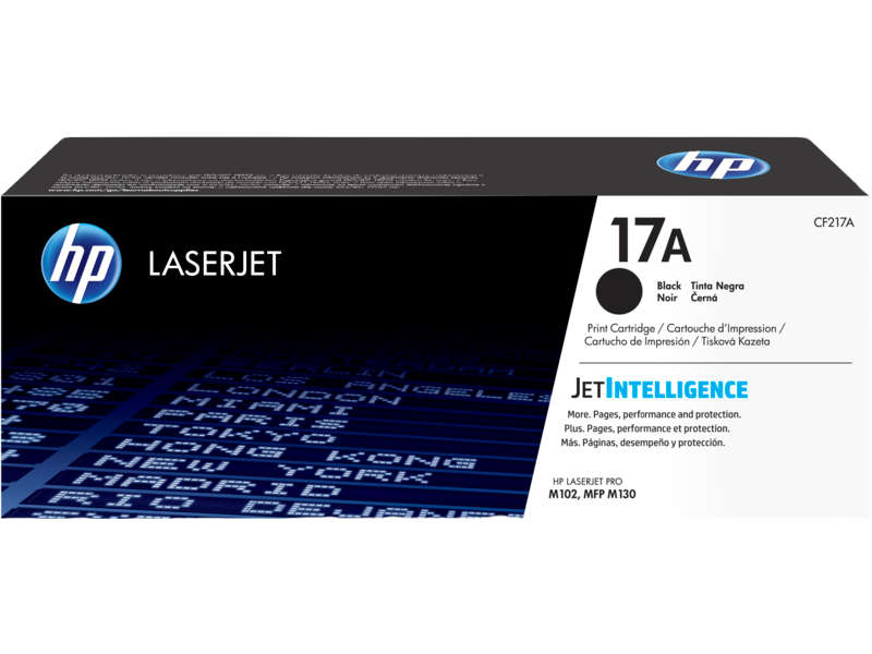 HP 17A Black Original LaserJet Toner Cartridge,1,600 pages