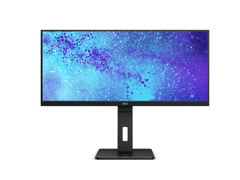 AOC Q34P2  Monitor|34 inch|VA WFHD 2560x1080|HDMI DP|VESA|HAS|Flicker Free;|Low Blue Mode|Hight a...