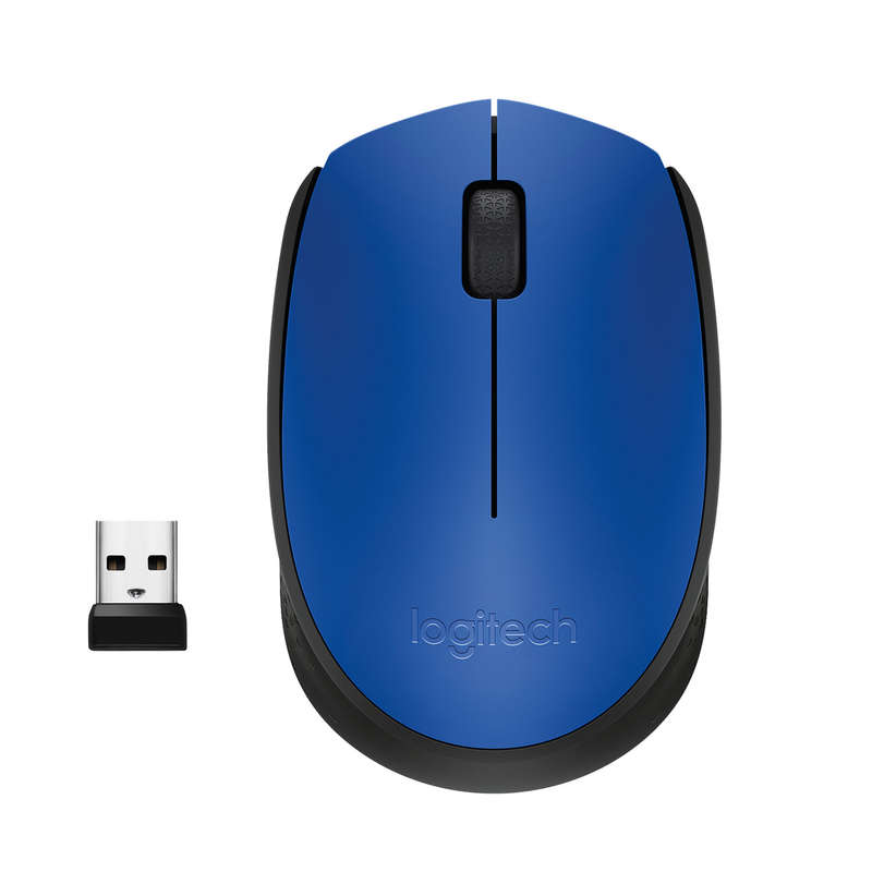 910-004640 - LOGI M171 910-004640  Wireless mouse  (BLUE Nano USB receiver 3 buttons optical .