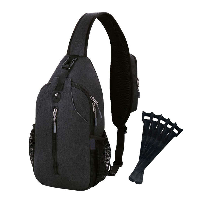Webuy Crossbody Sling Backpack Sling Bag Travel Hiking Chest Bag - Black