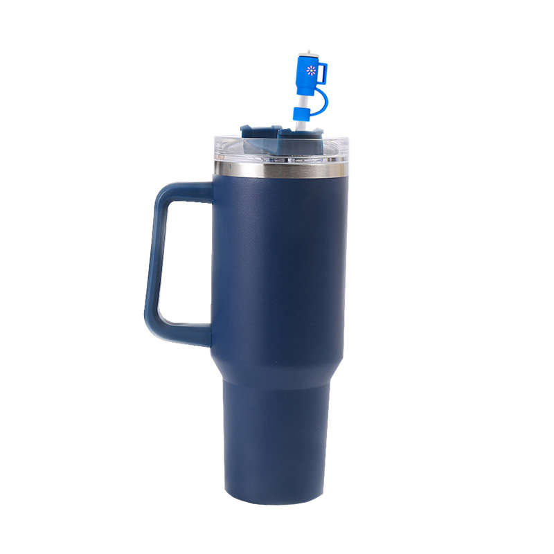 40oz Stainless Steel Vacuum Insulated Tumbler Water Bottle - Dark Blue