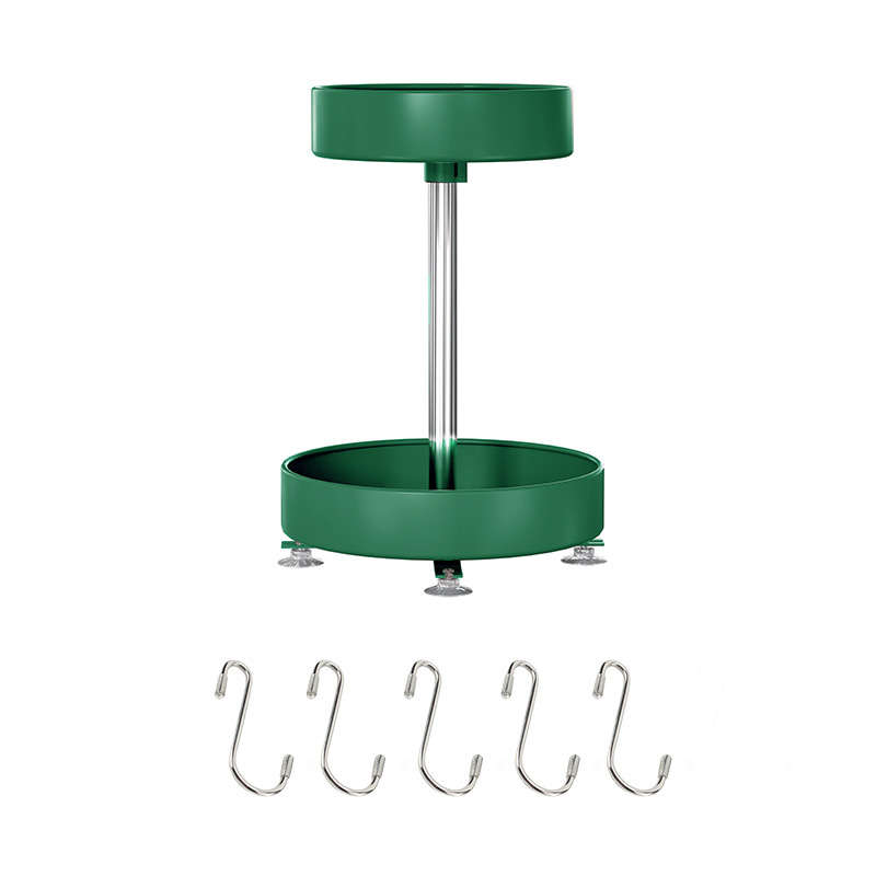 Turntable Organizer - 2 Tier Round Snack organizer - Green
