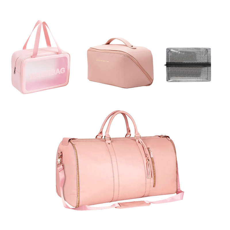 Convertible Garment Duffle Bags For Travel Suit Travel Bag For Women - Pink