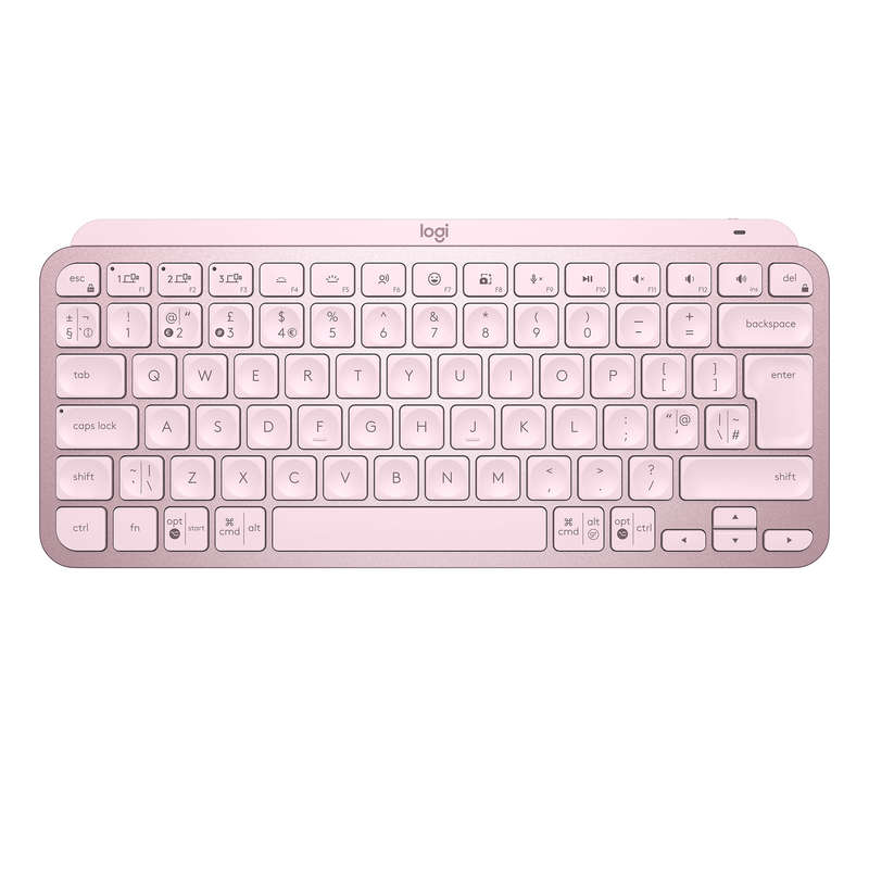 Logitech MX Keys Mini Minimalist Wireless Illuminated Keyboard - Rose