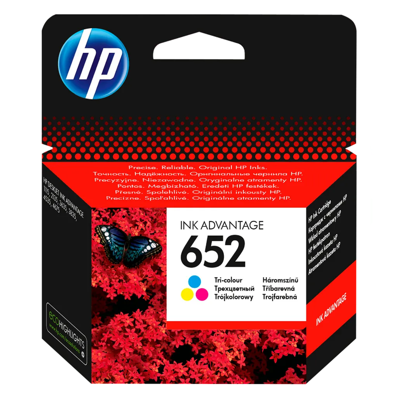 HP 652 Tri-color Original Ink Advantage Cartridge