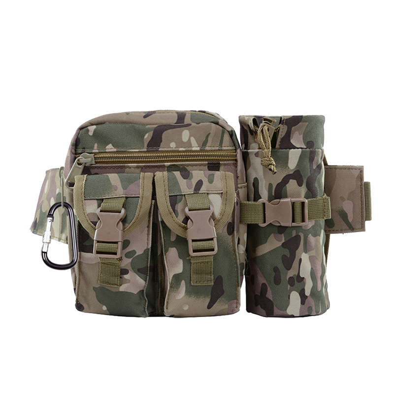 Tactical Fanny Pack Waterproof Utility Bag with Water Bottle Holder - CP