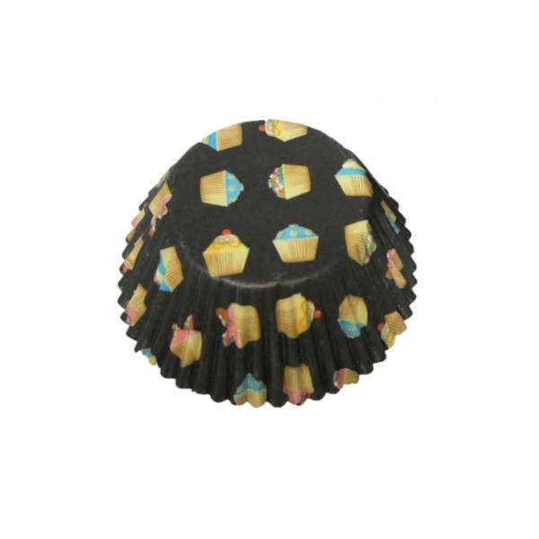 10 x 60 Pack Eddingtons Large Cupcake Wrappers Muffin Cases Heaven Black