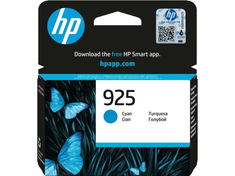 HP Blister 925 Original Cyan Ink Cartridge  For HP Officejet Pro 8120 series: HP Officejet Pro 83...