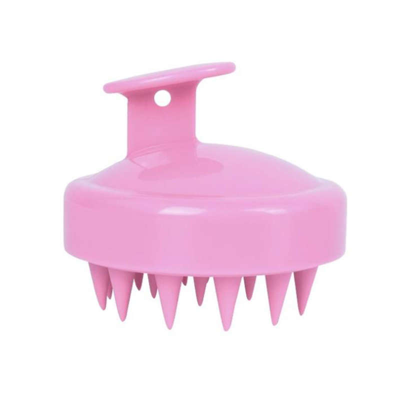 Hair Scalp Massager Shampoo Brush Head Scrubber For Women Men - Pink