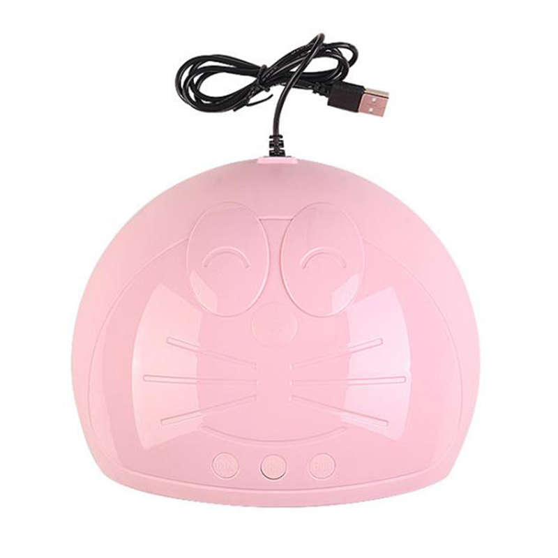 45W UV LED Auto Sensor Gel Nail Curing Lamp - Pink
