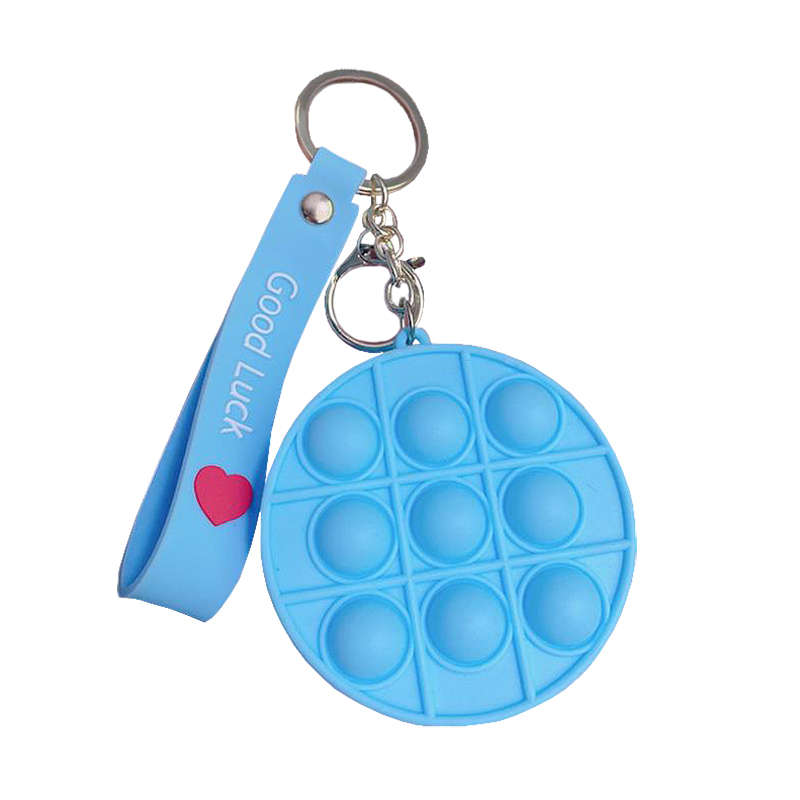 Mini Coin Purse Push Bubbles Fidget Toys For Adults Boys Girls - Round