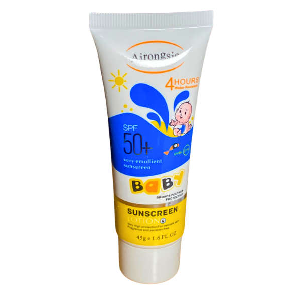 Airongsie Baby Sunscreen SPF50+  Broad Spectrum UVA/UVB Protection | Fragrance-Free, Hypoaller...