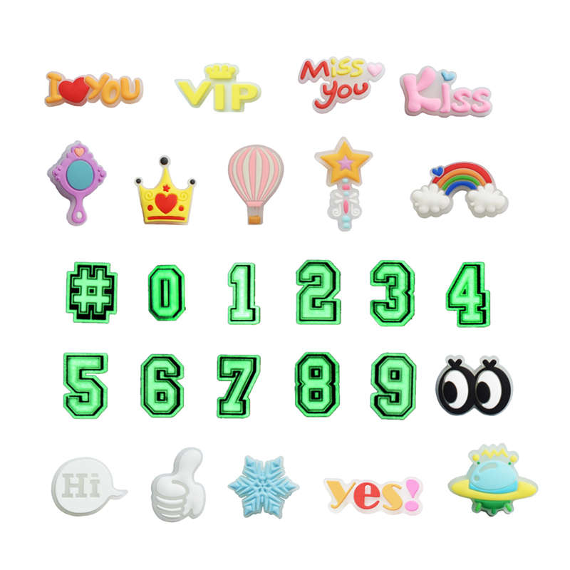 Bigfive 26 Piece Glow-in-the-dark Decoration Shoe Charms For Teens Girls Boys