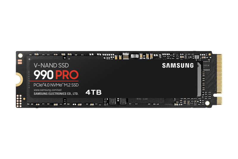SAMSUNG MZ-V9P4T0BW 990 PRO 4 TB NVMe SSD - Read Speed up to 7450 MB/s; Write Speed to up 6900 MB...