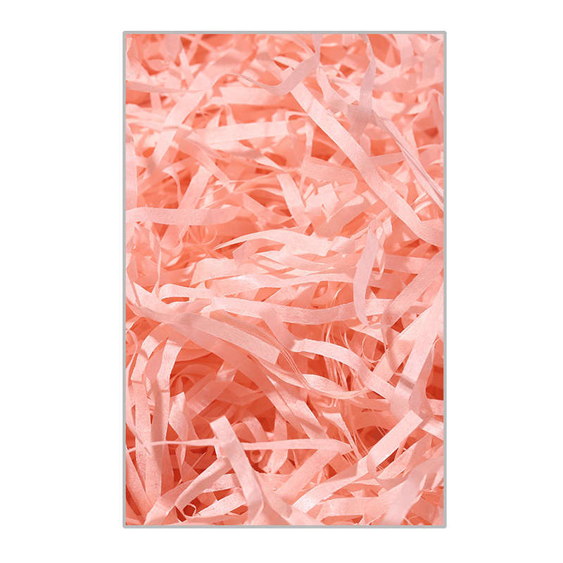 Shredded Paper Filler Crinkle Confetti Shreds For Wrapping - Salmon Pink