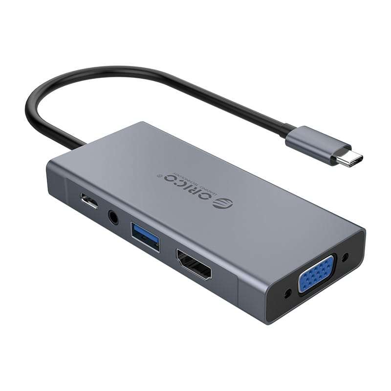 Orico Type-C 5 in 1 Multifunctional Docking Station - Grey