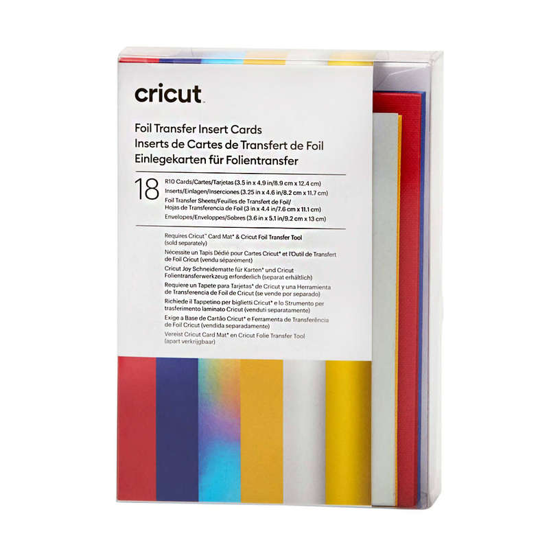 Cricut Insert Cards Foil Celebration R10 (8;9 Cm X 12;4 Cm) 18-Pack
