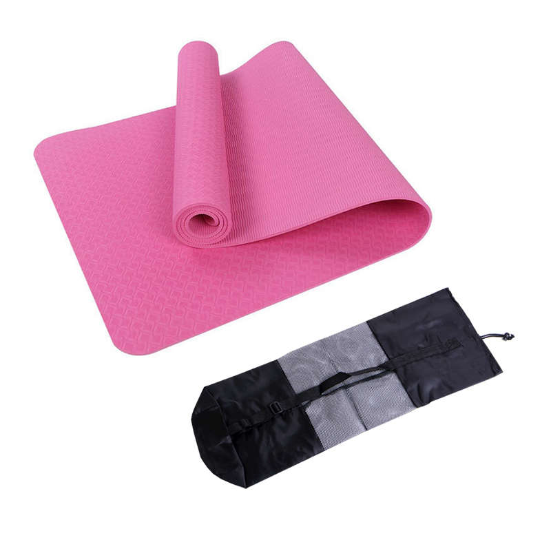 DHAO Eco Friendly Non Slip Fitness Exercise Yoga Mat - Pink