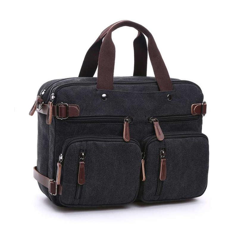 Durable Tablet Sleeve Shoulder Bag Laptop Briefcase - Black
