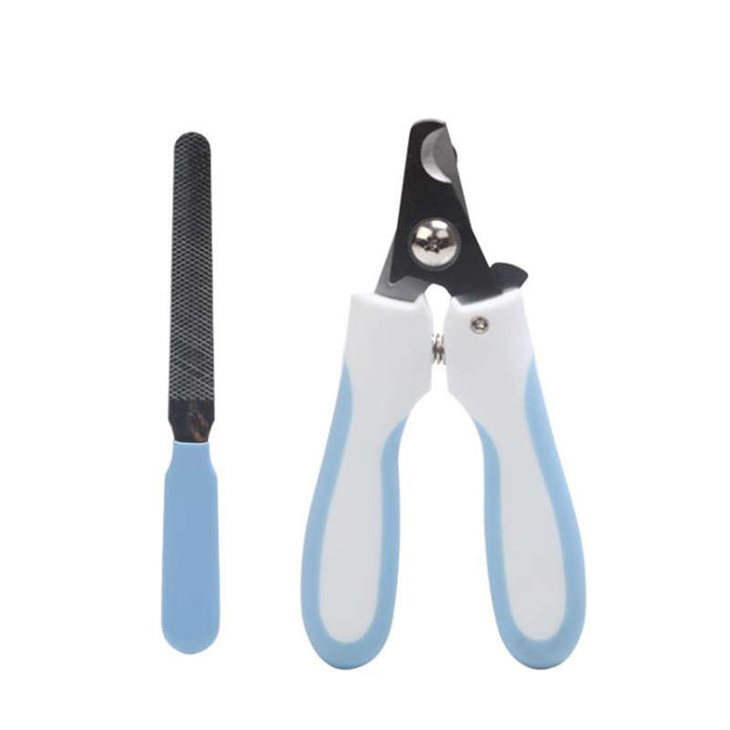 Pet Nail Clipper Animal Claws Scissor Cut Set Razor Nail Trimmers Kit - Blue