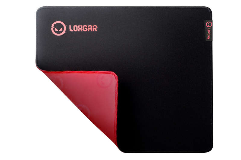 Lorgar Main 323, Gaming mouse pad, Precise control surface, Red anti-slip rubber base, size: 360m...