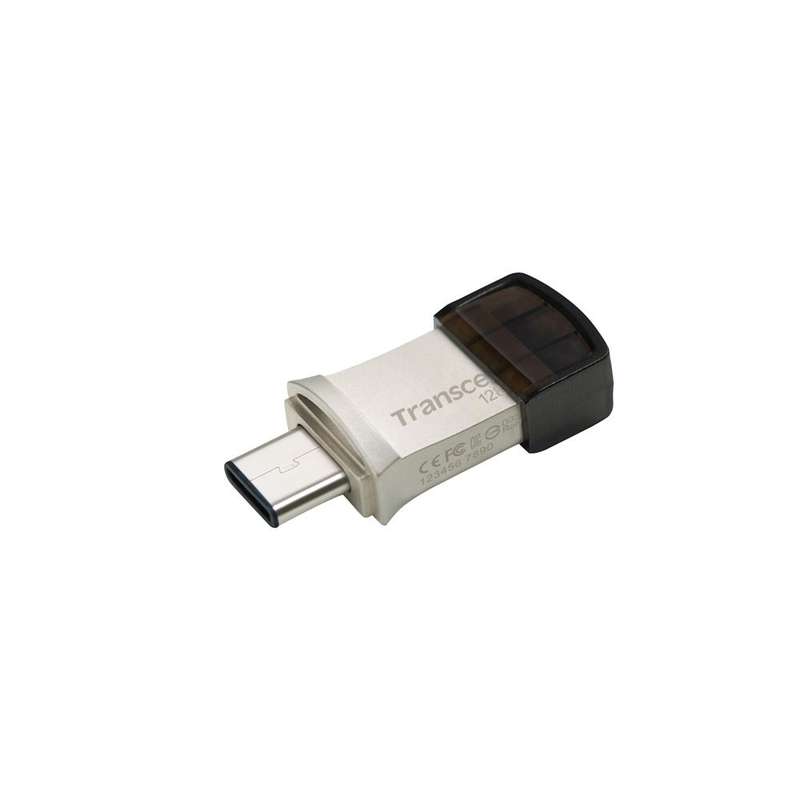Transcend JetFlash 890 128GB USB 3.1 OTG Flash Drive - Silver
