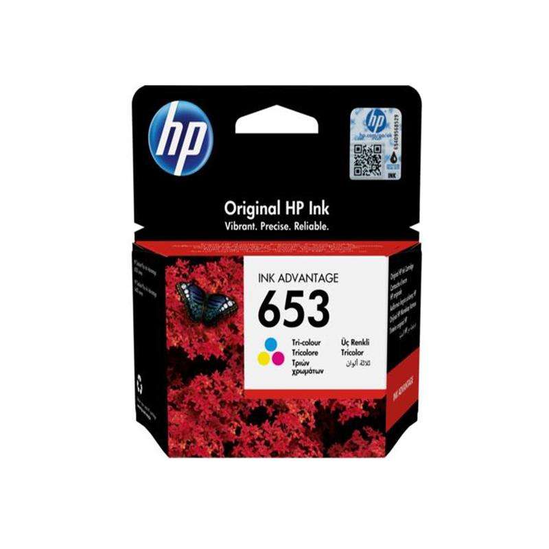 HP 653 Tri-Color Ink Advantage  Cartridge
